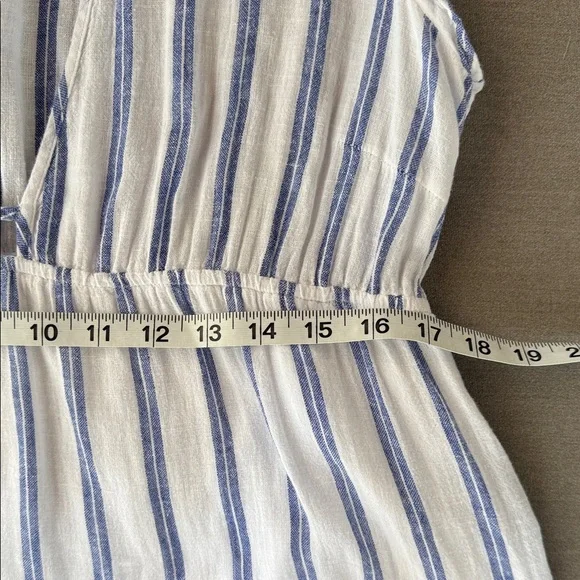 Rails Tina Villa striped dress size L. Blue & White striped Maxi Dress - Picture 10 of 13
